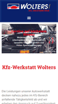 Mobile Screenshot of kfz-wolters.de
