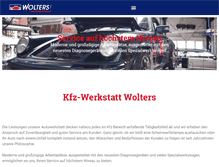 Tablet Screenshot of kfz-wolters.de